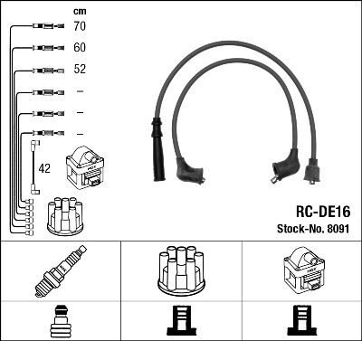 Ignition Cable Kit NGK 8091