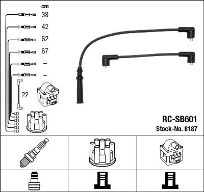 NGK 8187 Ignition Cable Kit