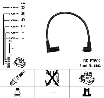Ignition Cable Kit NGK 8193