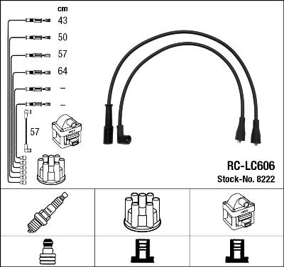 Ignition Cable Kit NGK 8222