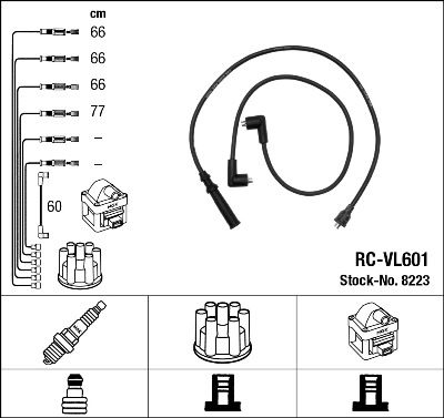 Ignition Cable Kit NGK 8223