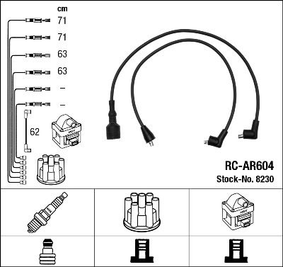 NGK 8230 Ignition Cable Kit