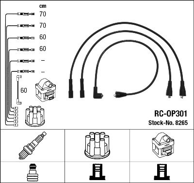 Ignition Cable Kit NGK 8265