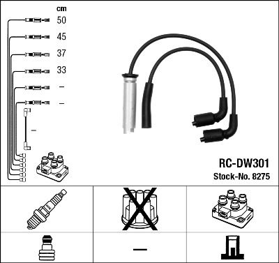 Ignition Cable Kit NGK 8275
