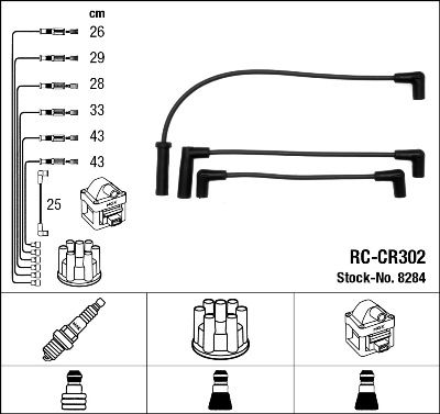 Ignition Cable Kit NGK 8284
