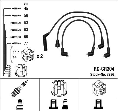 Ignition Cable Kit NGK 8286