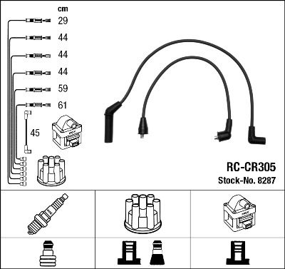 NGK 8287 Ignition Cable Kit