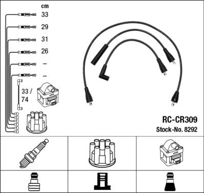 Ignition Cable Kit NGK 8292