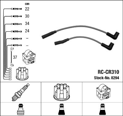 Ignition Cable Kit NGK 8294