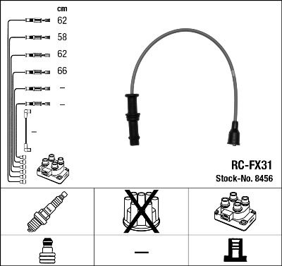 NGK 8456 Ignition Cable Kit