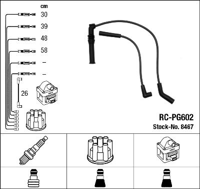 NGK 8467 Ignition Cable Kit
