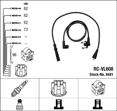 Ignition Cable Kit NGK 8481