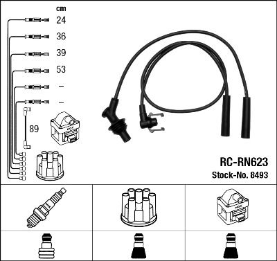 Ignition Cable Kit NGK 8493
