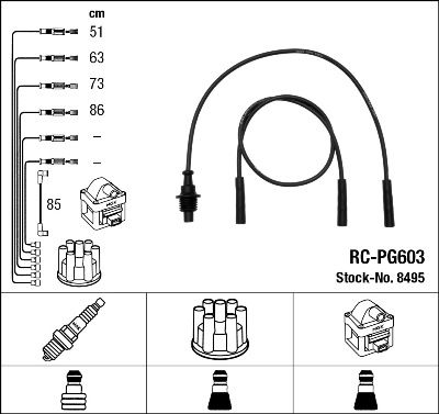 NGK 8495 Ignition Cable Kit