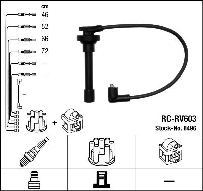 Ignition Cable Kit NGK 8496