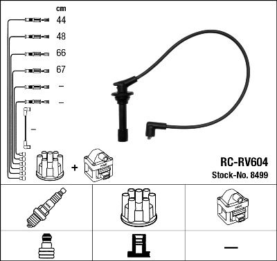 NGK 8499 Ignition Cable Kit