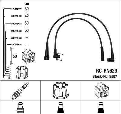 NGK 8507 Ignition Cable Kit