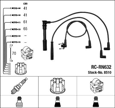 NGK 8510 Ignition Cable Kit