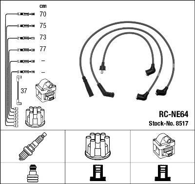 Ignition Cable Kit NGK 8517