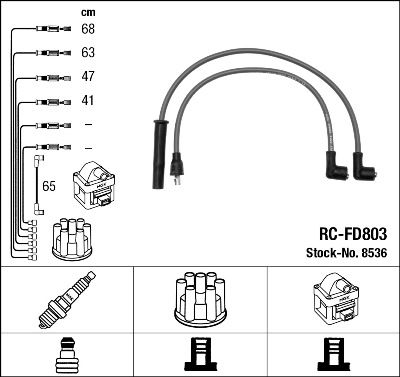 NGK 8536 Ignition Cable Kit