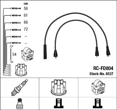 NGK 8537 Ignition Cable Kit