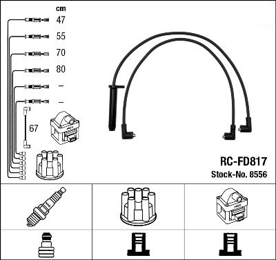 NGK 8556 Ignition Cable Kit