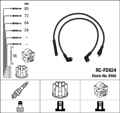 NGK 8568 Ignition Cable Kit