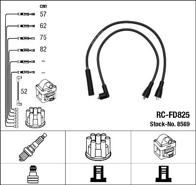 NGK 8569 Ignition Cable Kit