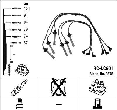 NGK 8575 Ignition Cable Kit