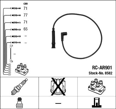 Ignition Cable Kit NGK 8582
