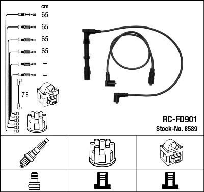 Ignition Cable Kit NGK 8589