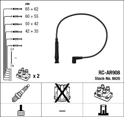 NGK 8620 Ignition Cable Kit