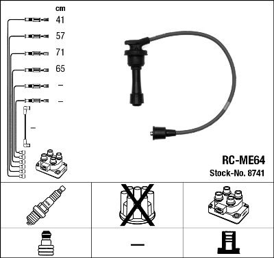 NGK 8741 Ignition Cable Kit