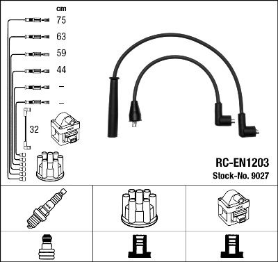 Ignition Cable Kit NGK 9027