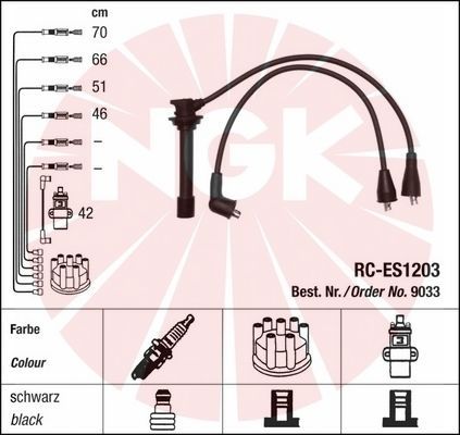 NGK 9033 Ignition Cable Kit