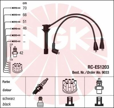 Ignition Cable Kit NGK 9033
