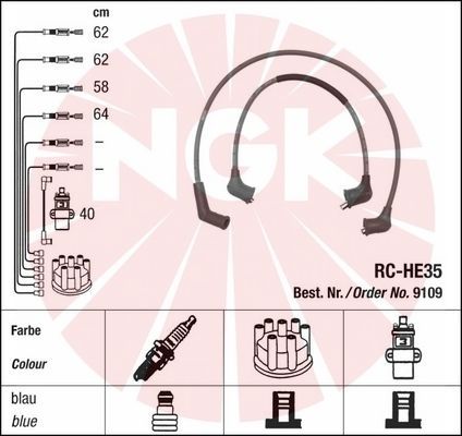 NGK 9109 Ignition Cable Kit