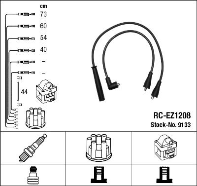 Ignition Cable Kit NGK 9133