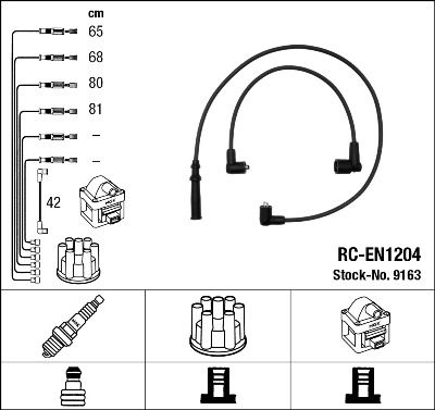 Ignition Cable Kit NGK 9163