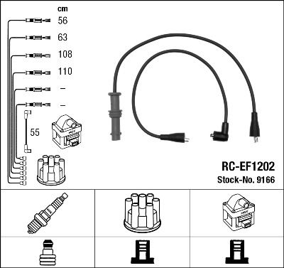 Ignition Cable Kit NGK 9166