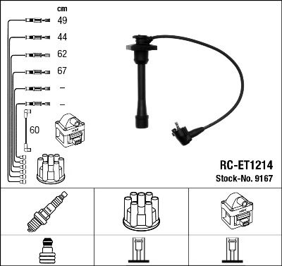 Ignition Cable Kit NGK 9167