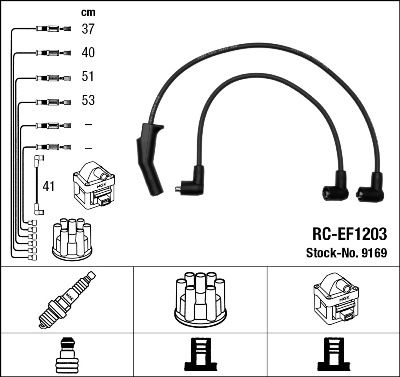 NGK 9169 Ignition Cable Kit
