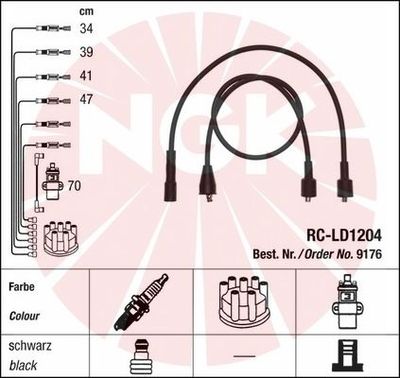 Ignition Cable Kit NGK 9176