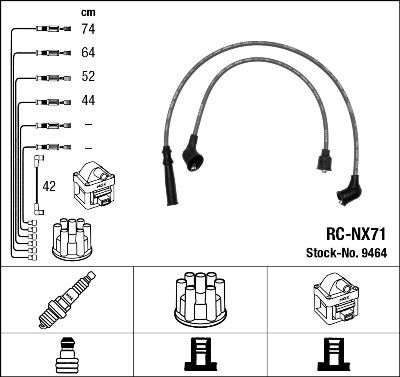 Ignition Cable Kit NGK 9464