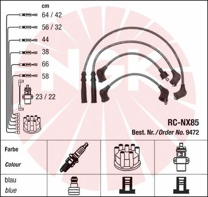 NGK 9472 Ignition Cable Kit