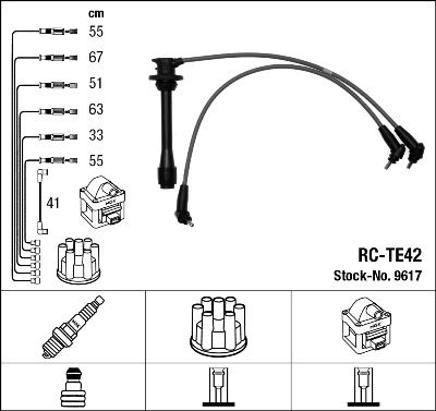Ignition Cable Kit NGK 9617