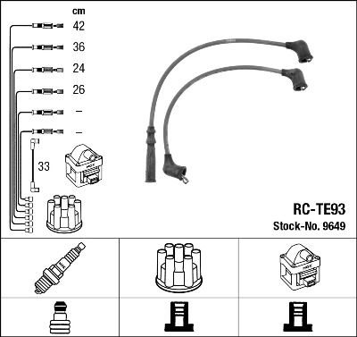 Ignition Cable Kit NGK 9649