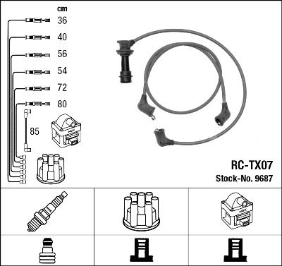 NGK 9687 Ignition Cable Kit