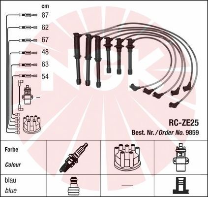 NGK 9859 Ignition Cable Kit