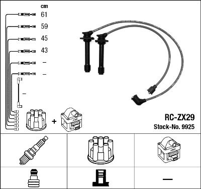 Ignition Cable Kit NGK 9925
